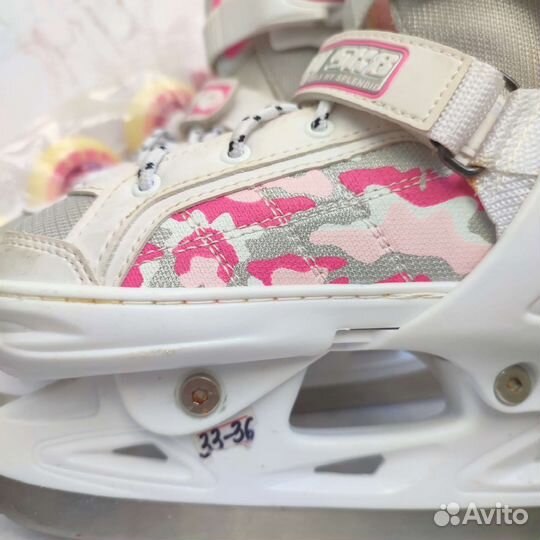 Коньки роликовые и для фигурного катания детские