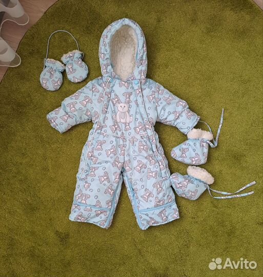 Зимний комбинезон для мальчика 80