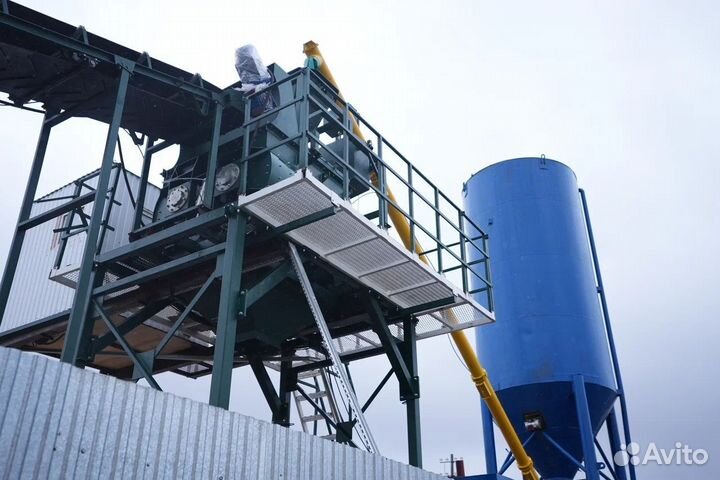 Бетонный завод ленточный 72 м3