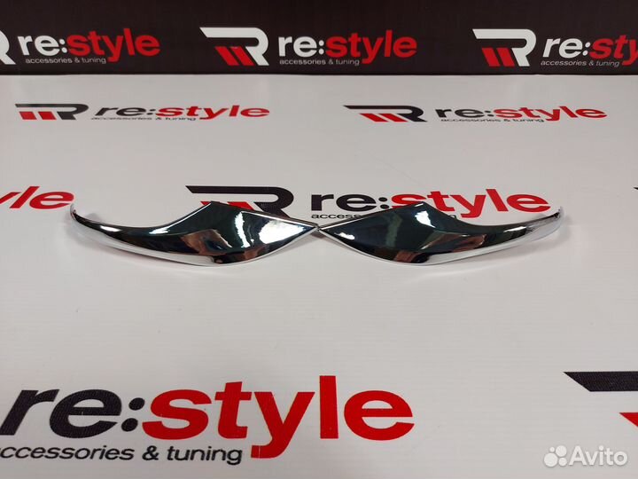 Накладки на зеркала Toyota Axio 161 Хром Полоски