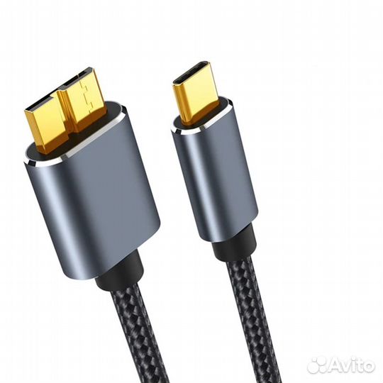 Кабель переходник USB Type-C to Micro B 3.0, 5 Гби