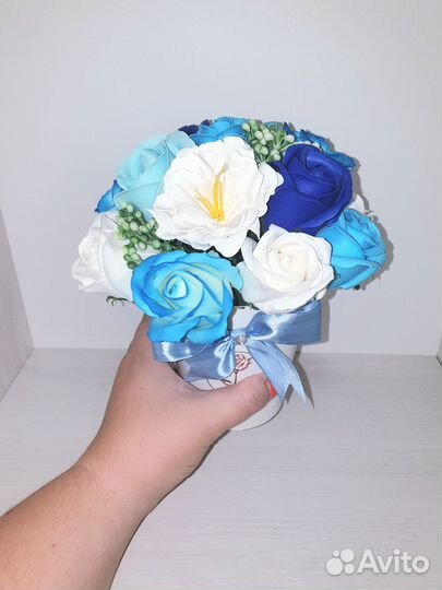 Мыльный букетик из роз