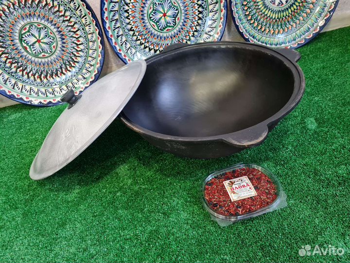 Казан 12 литров чугунный