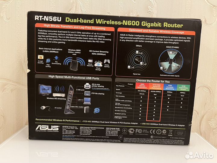 Wi-Fi роутер asus RT-AC56U