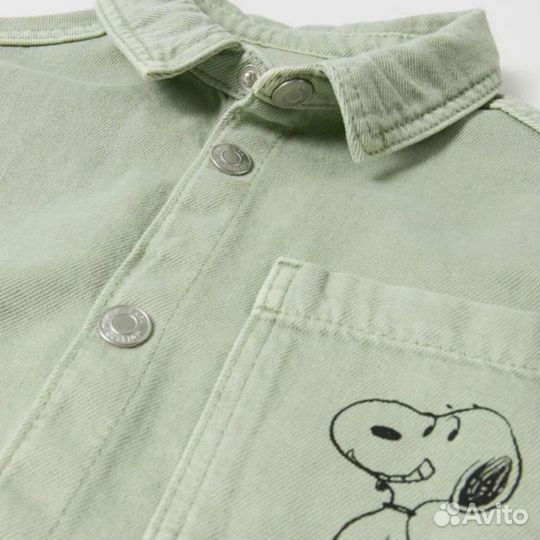 Джинсовая рубашка zara на мальчика