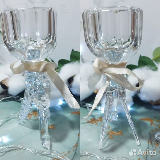 Рюмка СССР хрустальная Гусь перевертыш