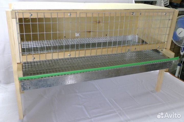 Клетка для перепелов до 40 голов с яйцесборником