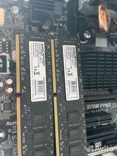 Материнская плата am3+ 970m pro3/FX-8320E/16GB