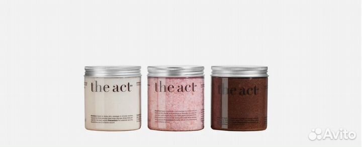 THE ACT best-selling scrub trio скраб для тела нов