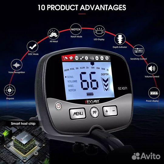 Металлоискатель GC 1071 новый