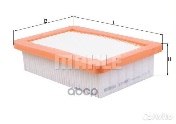 Фильтр воздушный A2810940000 LX4067 Mahle/Knecht