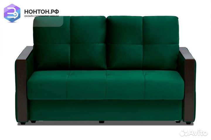 Диван еврокнижка Инсайд изумрудный