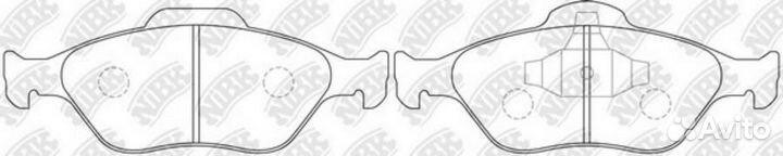 Nibk PN5495 Колодки NiBK PN5495
