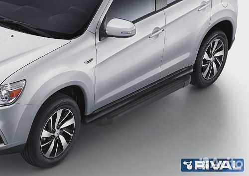 Пороги для Peugeot 4007 (2007-2012) Black