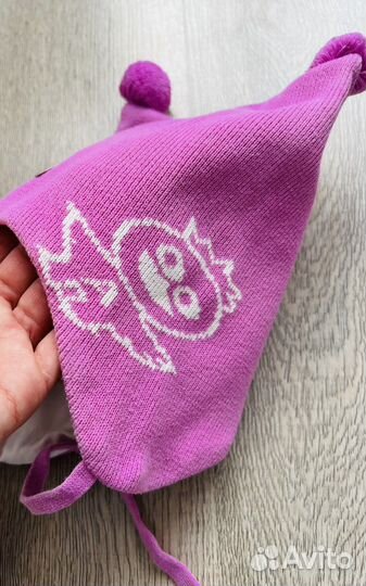 Шапка осень для девочки 44-48 р (1-2 года)