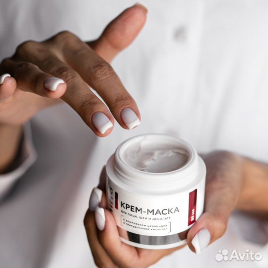 Крем-маска для лица, шеи и декольте, Мирра