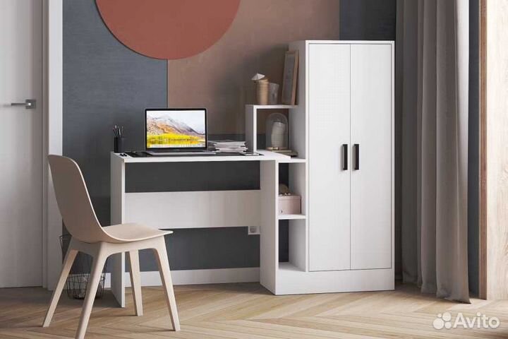 Компьютерный стол км-1 с пеналом 1.5м