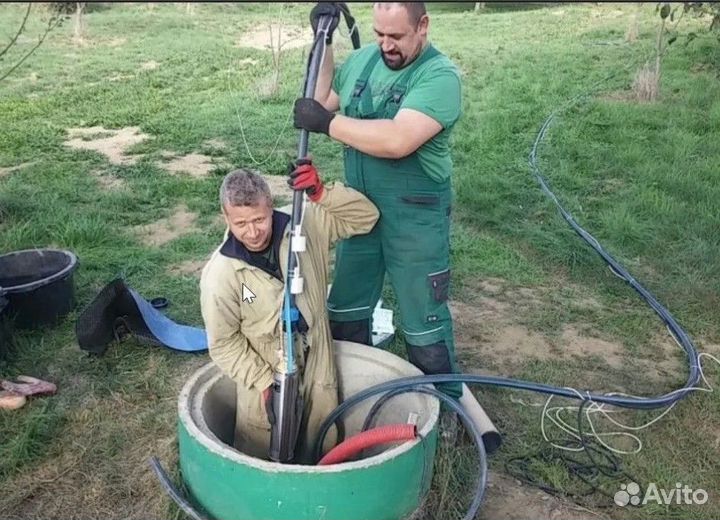 Промывка Чистка Ремонт Замена насосов скважин