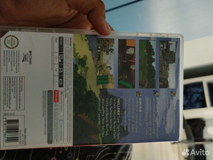 Игра Майнкрафт на Нинтендо свитч (картридж)