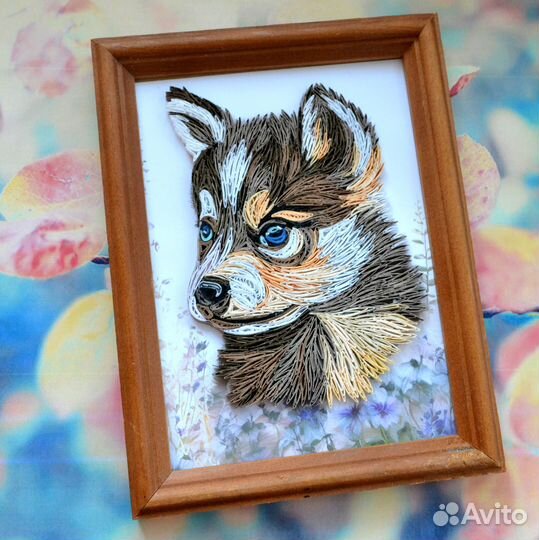 Картина из бумажных полос в технике квиллинг