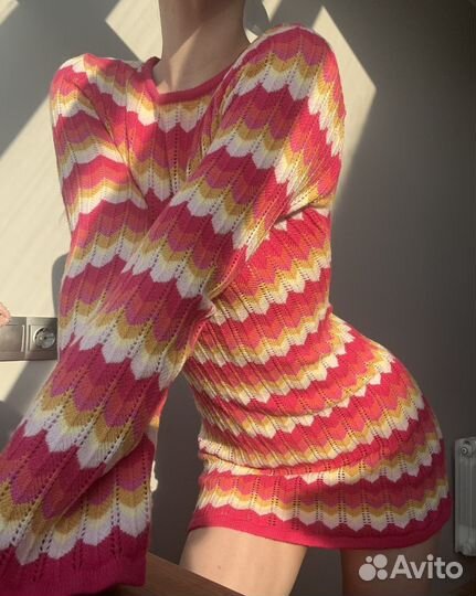 Вязаное платье