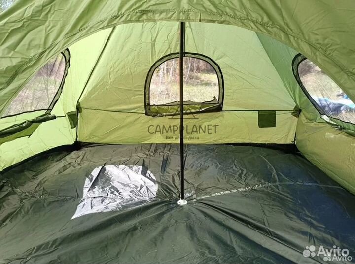 Палатка шатер с большим навесом 4-5 мест