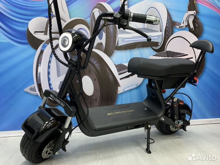 Электроскутер Wolong C2 PRO рестайлинг 1000W
