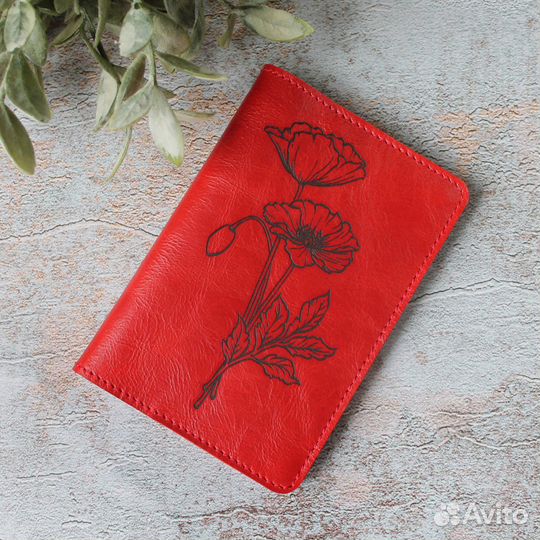 Обложка кожаная на паспорт 