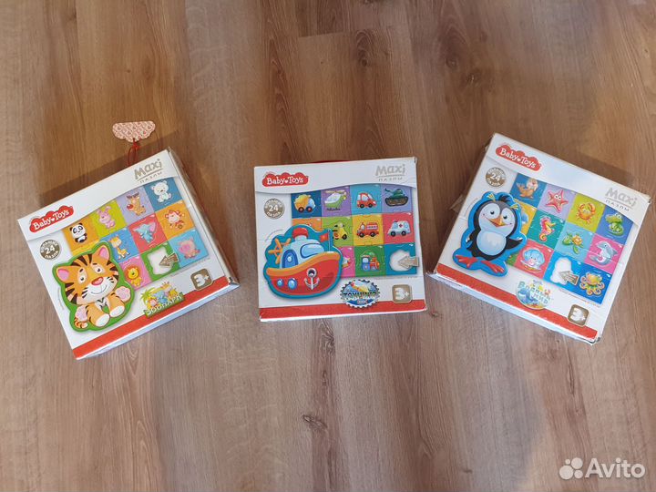 Пазлы и игра на липучках