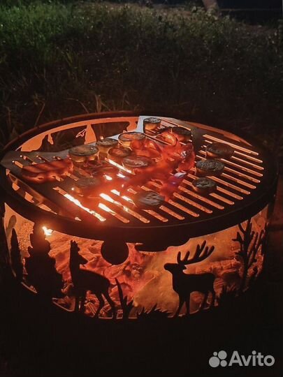 Костровая чаша с крышкой