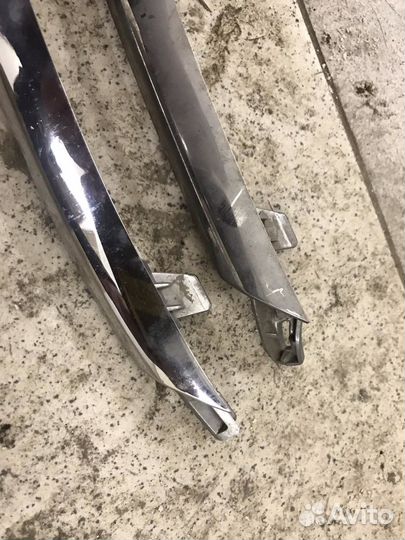 Хром, молдинги в бампер citroen picasso c4 2017