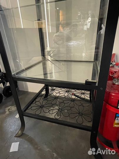 Стеллаж стеклянный IKEA