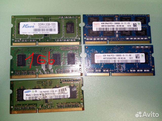 Память для ноутбука sodimm DDR1,2,3,4 купить в Таганроге с доставкой ...