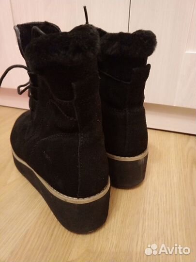 Ботинки зима натуральная замша