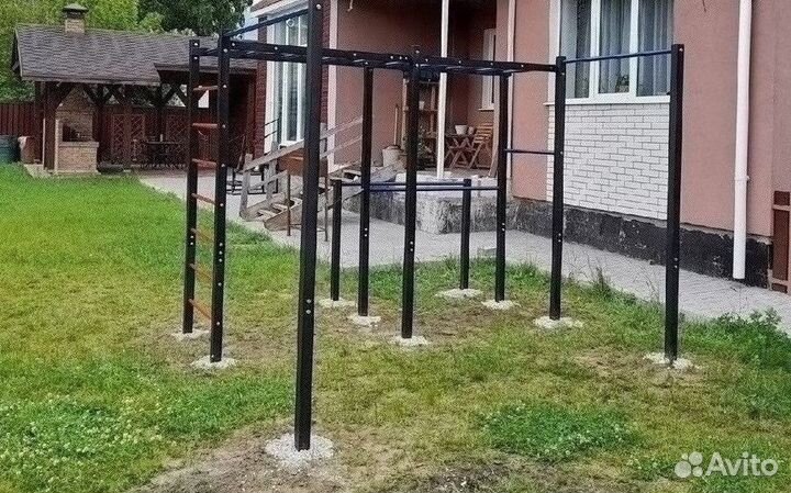 Уличный спортивный комплекс турник брусья