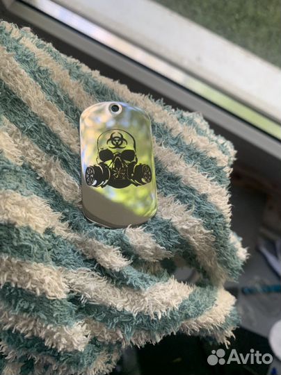 Армейский жетон с гравировкой