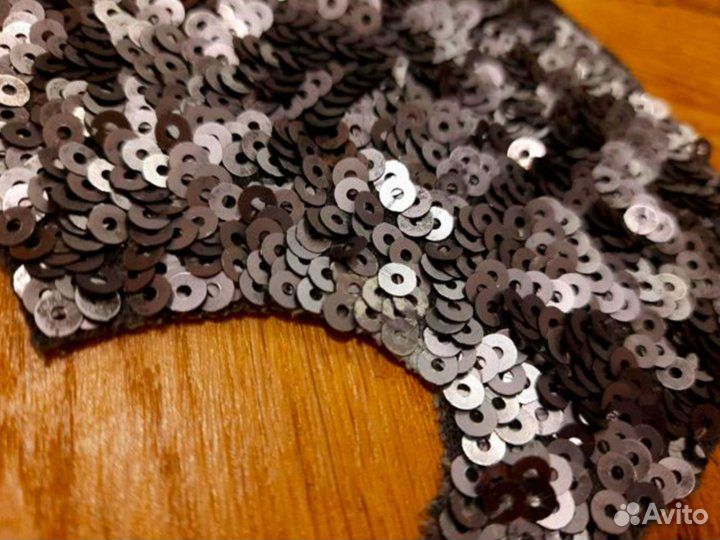 Нашивка Batman пайетки серебристые длина 26 см