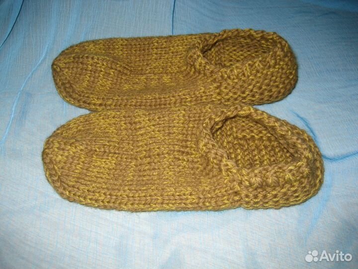 Тапочки носочки вязаные