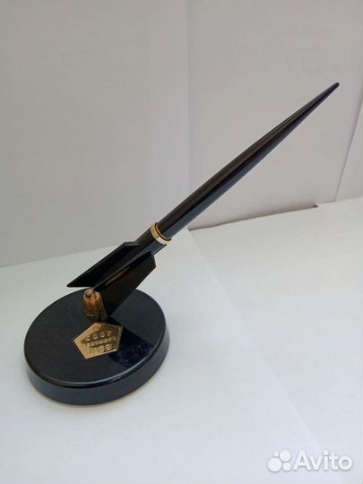 Настольный прибор СССР перьевая ручка карболит мра