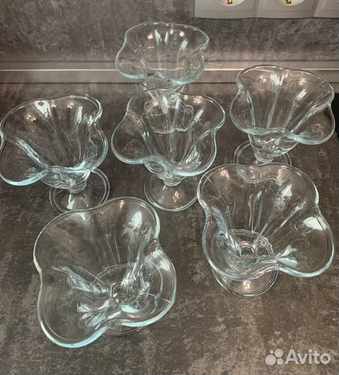 Креманки для мороженого, порционного салата