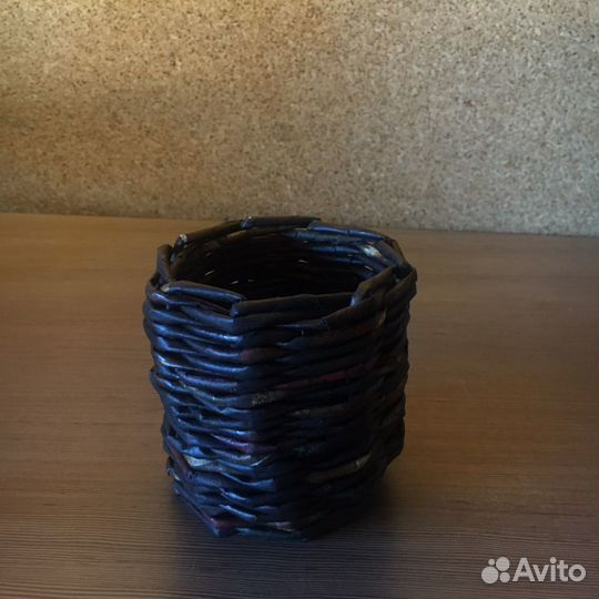 Кашпо плетеное handmade