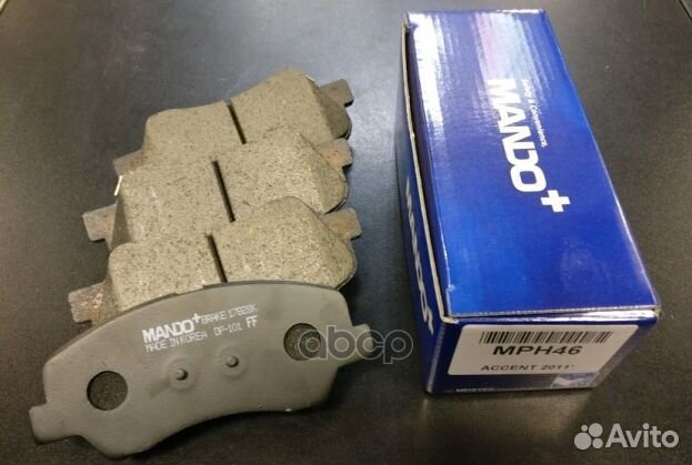 Колодки тормозные дисковые MPH64 hyundai accent