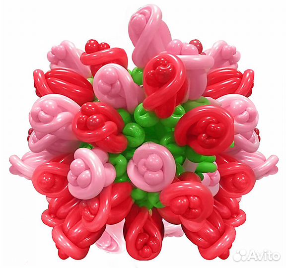 Букет роз из воздушных шаров