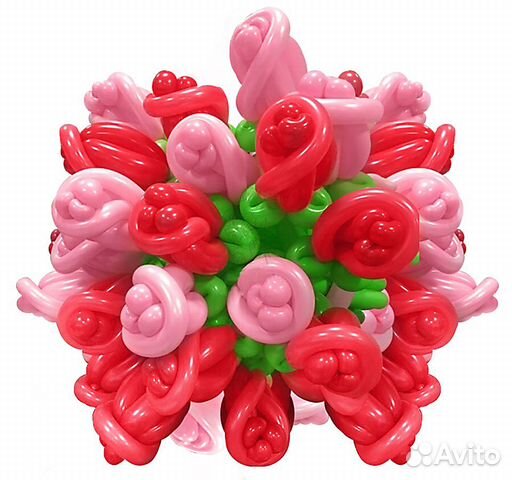 Букет роз из воздушных шаров