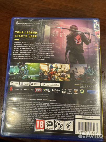 Cyberpunk 2077 phantom liberty PS5 диск