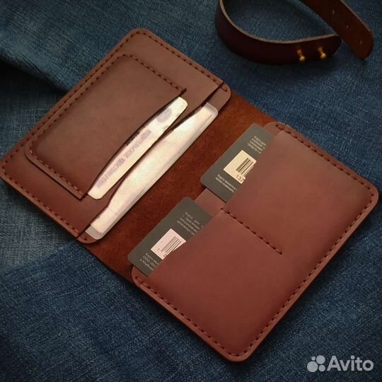 Обложка для паспорта натуральная кожа