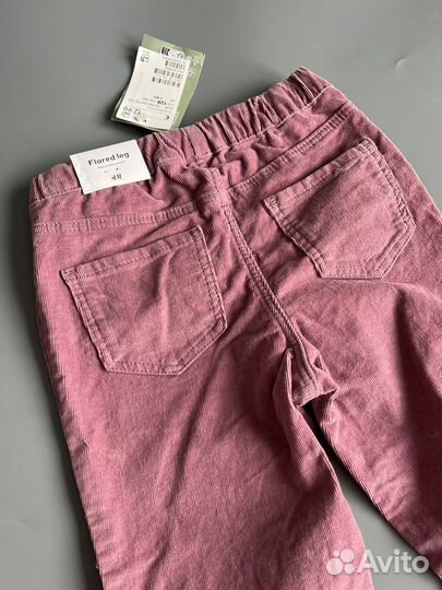 Вельветовые брюки клеш H&M (140) новые