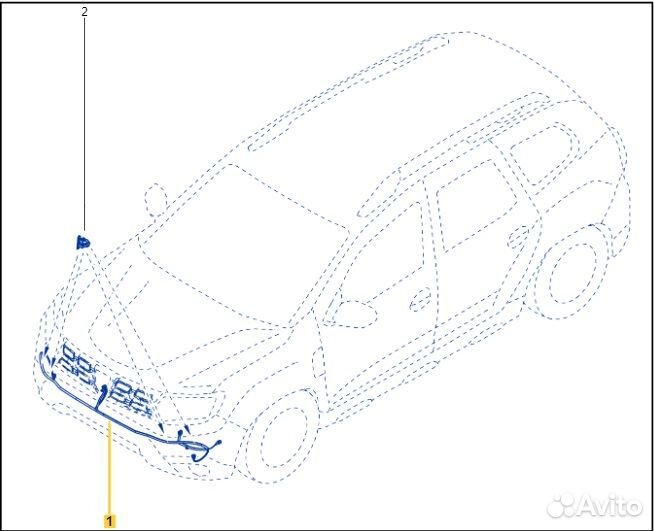 Проводка (коса) передняя Renault Duster F4R 2021