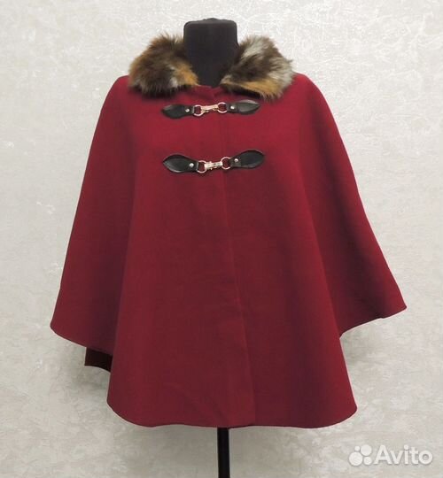 Италия бордо пончо