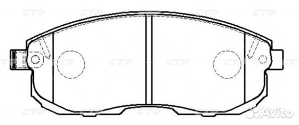 CKN-16 Колодки тормозные дисковые перед G